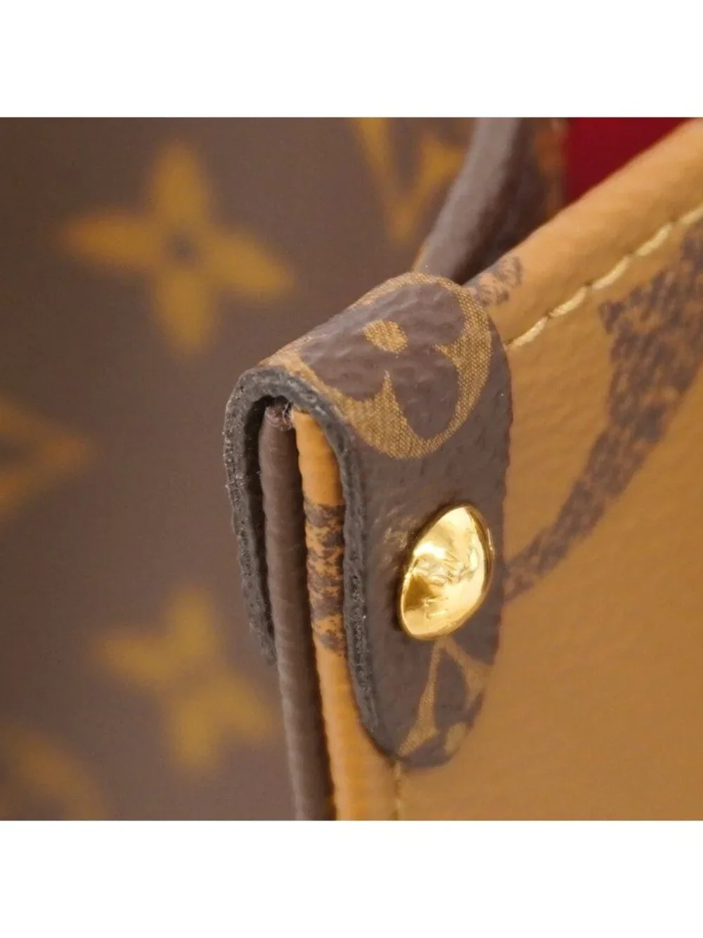 Louis Vuitton Handbag Monogram Giant Reverse On The Go PM Brown 2-Way Bag